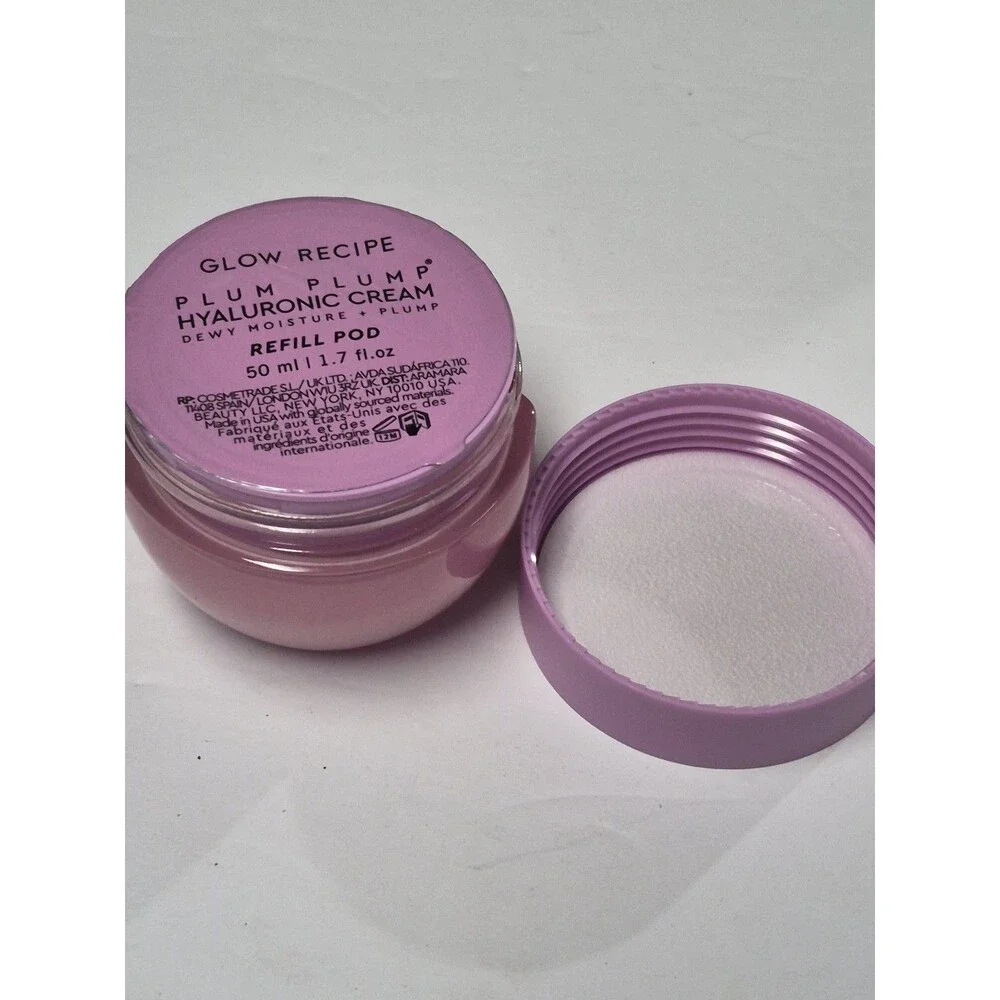 Glow Recipe Plum Plump Hyaluronic Cream Hydrating & Firming Refill Pod 1.7 Oz